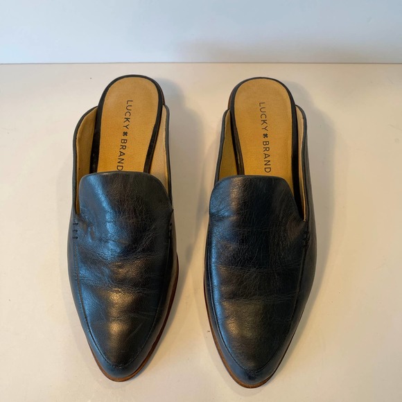 Lucky Brand Black Platform Mules Women's Shoes US 7.5M - Picture 9 of 9